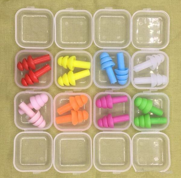 

silicone earplugs swimmers soft and flexible ear plugs for travelling & sleeping reduce noise ear plug dhl ship