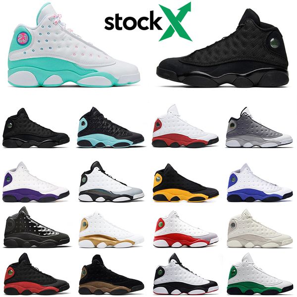 

2020 white soar green pink 13 jumpman men women basketball shoes 13s island green black cat womens sports sneakers