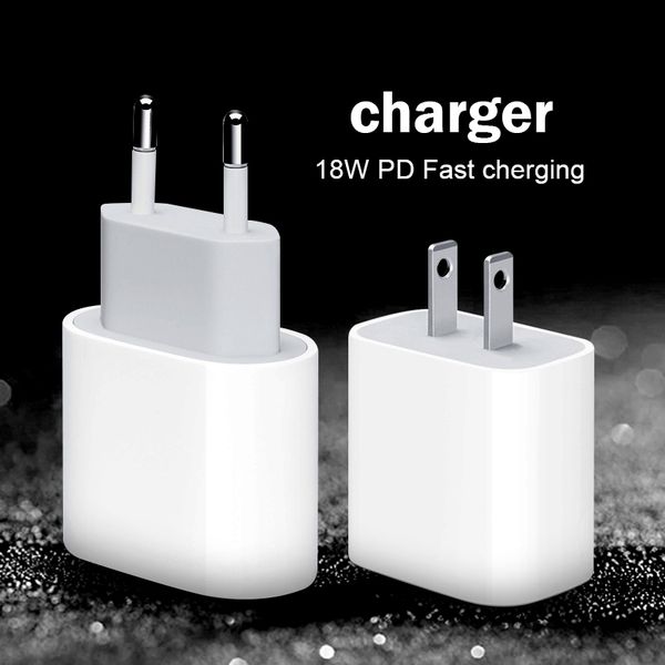 

18w 20w eu сша pd адаптер питания usb зарядное устройство c type c быстрой зарядки штекером зарядки