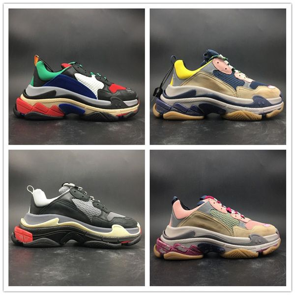 

2019 paris 17fw triple-s shoes sneaker luxury dad shoes mens women brand designer fashion casual sports sneaker size 36-44