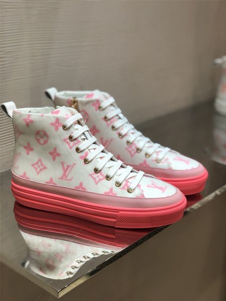 

platform men and women shoes wild vintage luxury 2020 early spring ladies printed fabric casual sneakers canvas shoes 02, Black