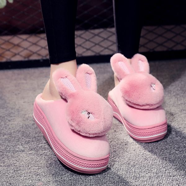 

med slippers fur women shoes with platform on a wedge increased internal flock luxury slides heeled mules plush designer heels, Black