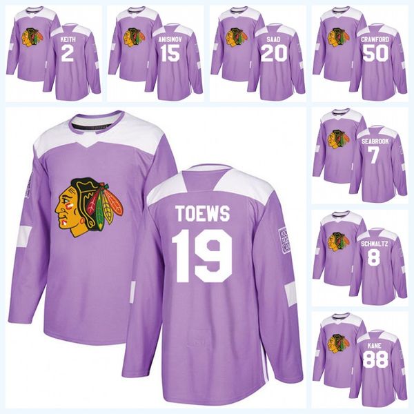 

Womens Duncan Keith Chicago Blackhawks Purple Fight Cancer Jonathan Toews Corey Crawford Patrick Kane Nick Schmaltz Artem Anisimov Jersey