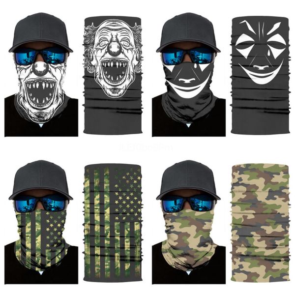 

i can't breathe windproof skull bandana hiking magic scarves cycling face mask sports neckskull scarf zza2327 120 1pcs#467, Blue;black