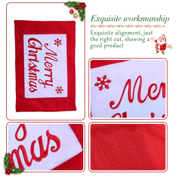 

christmas tablewear mat red table pad christmas decoration for home party supplies banquet dining table decor mat