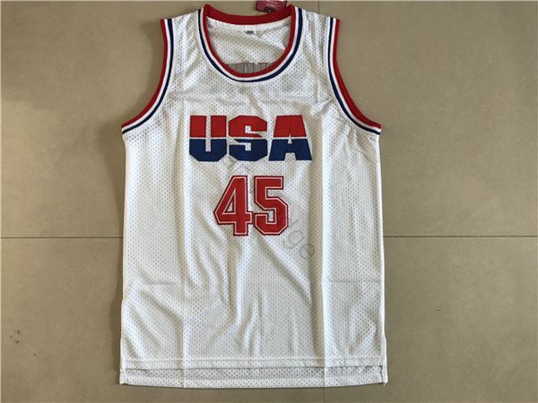 

mens basketball jerseys 45 donald trump jersey stitched white shirt uniform 2016 commemorative edition mesh for man size s-xxxl, Black;red