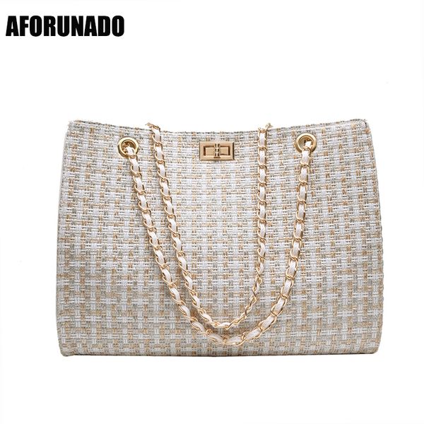 

Luxury handbag women bag de igner canva knitting houlder bag fa hion ladie channel handbag cro body bag for women 2019 y191014