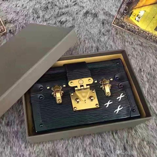 

2019 selling luxury handbags evening bags leather fashion box wholesale-designer clutch brick famous messenger shoulder bag petite malle