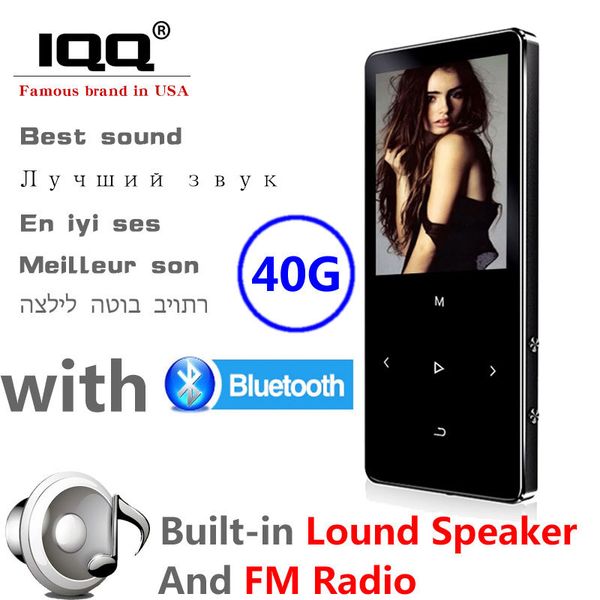 

iqq new x22 mp4 vedio player with bluetooth speaker touch screen and built-in 16gb hifi portable mp3 walkman with fm/ recording