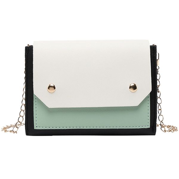 

panelled flap messenger bag mini chains envelope crossbody bags fashion women leather shoulder bag phone bags sac a main#n35
