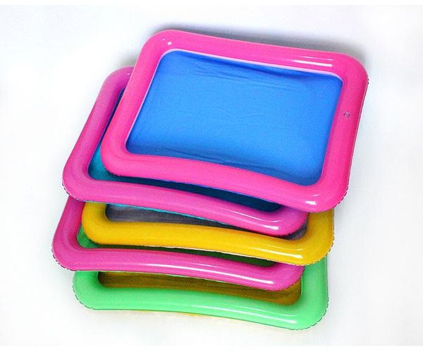 

pvc inflatable sand table fishing toy mini tank air cushion inflatable tray toy wholesale inflatable 60*45, swimming
