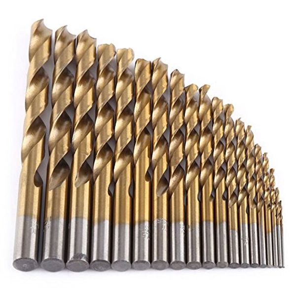 

lixf 19 piece hss cobalt alloy drill bit set 1mm-10mm quality german tools high speed steel drill bits set tool power tools