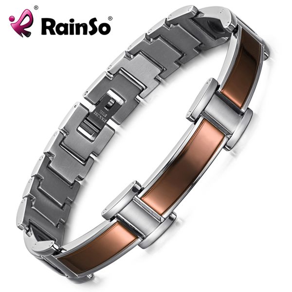 

rainso magnetic healthy stainless steel hologram bracelets bangles bio energy germanium healing jewelry for women for arthritis, Golden;silver