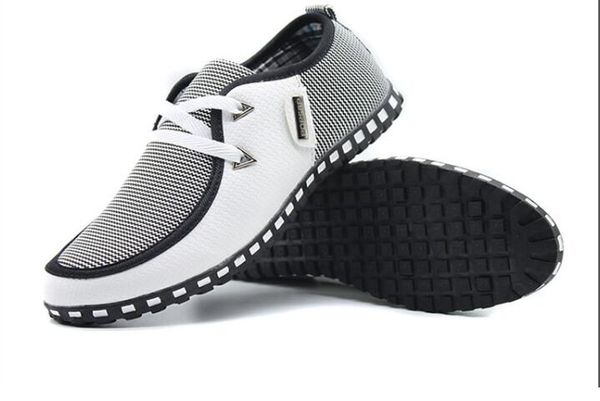 

fashion driving shoes men flats slip on loafers italian flat shoes men casual zapatillas hombre size 39-46, Black