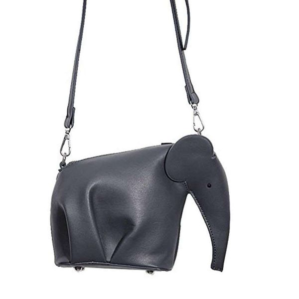 

women's cute candy color elephant style pu leather mini cross-body bag