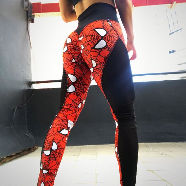 

leggings for women super new hero print women push up leggings mesh patchwork high waist fitness leggings breathable dry quick pants, Black
