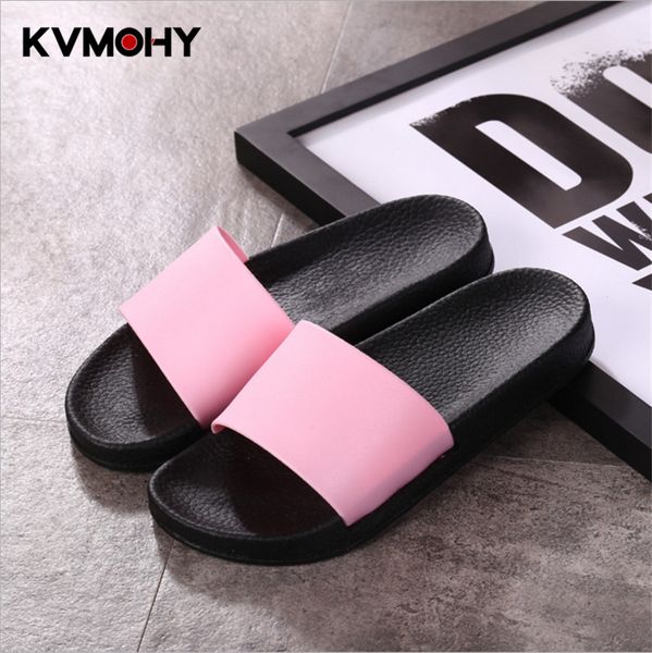 

summer slippers women shoes bed indoor slipper flip flops bathroom home slippers shoes woman slides pantuflas de mujer, Black