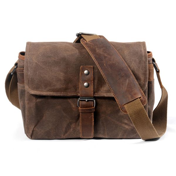 

retro waterproof camera bag pgraphy packages dslr shoulder sling case for sony nikon canon canvas mini single messenger men