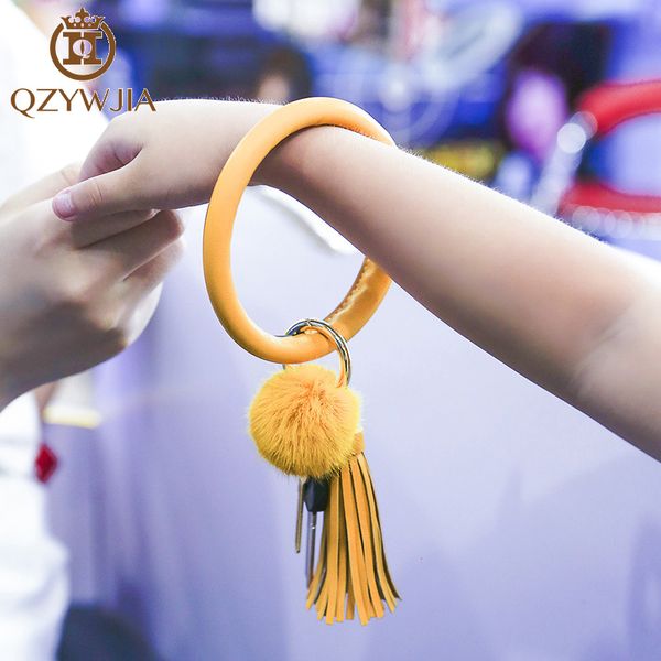 

сумка key chain ring nice кошелек брелок для женщин держатель шарма сумки автомобиля подвеска подарков кисточкой bangles геометрическая розе, Silver
