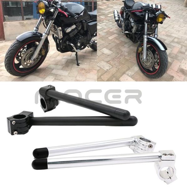 

2pcs/set motorcycle handlebar racing adjustable cnc 31/32/33/35/37/39/41/50/51mm clip on ons fork handlebars handle bar #280958