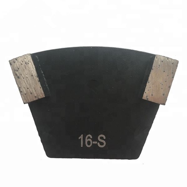 

double segments epoxy floor grinding tool diamond metal concrete polishing pads soft bond for hard concrete 12pcs