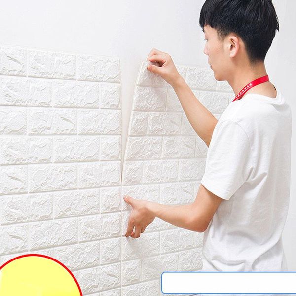 

70x77cm 3d wall stickers bedroom decor foam brick decor wallpaper wall decor living wall sticker for kids room