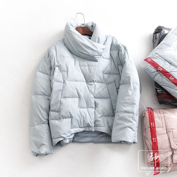 

поколение 2019 зима новый стиль толстый теплый пуховик короткий пуховик женская entity, Black;white