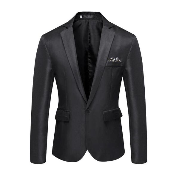 

jaycosin suit men blazer male men's casual solid blazer business wedding party outwear coat suit luxury man wedding jacket, White;black