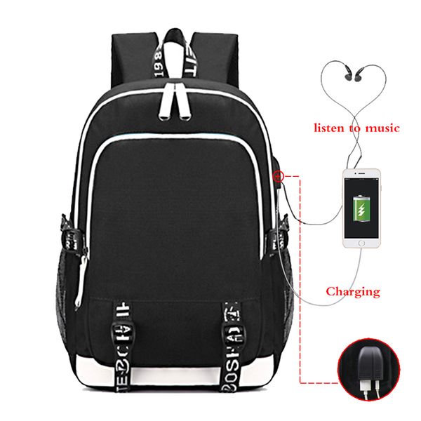 

customize logo image link backpack women men multifunction usb charging lapbackpack school travel bags for boys girls