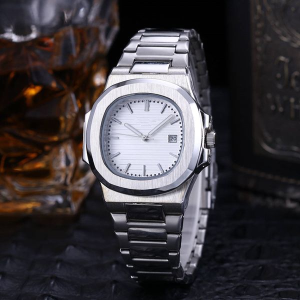 

классические модели мужские часы класса люкс серебро из нержавеющей стали кварцевые наручные часы дизайнерского стиля популярные современные, Slivery;brown