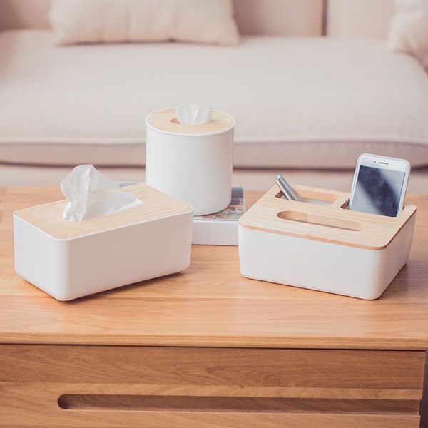 

bei ou gentry bamboo tissue box living room coffee table multifunctional creative sheets of paper storage home home winding pape