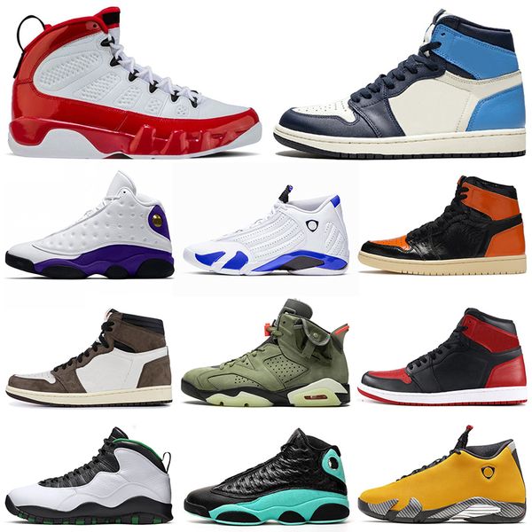 

мужчины баскетбол обувь 1s обсидиана разрушенные backboard 9s gym red 13s island green 14s hyper royal мужские кроссовки спортивные кроссовк