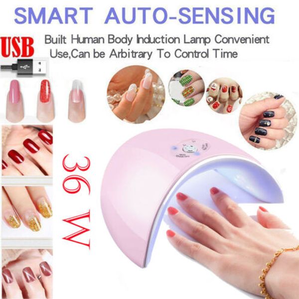 

36w led uv lamp light nail art dryer nail polish light gel drying curing machine
