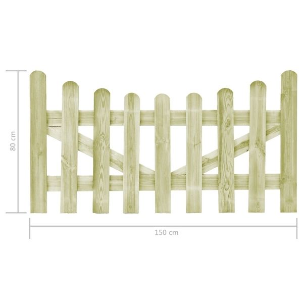 

fsc impregnated pine wood fence doors 2 pcs 150x80 cm garden sets