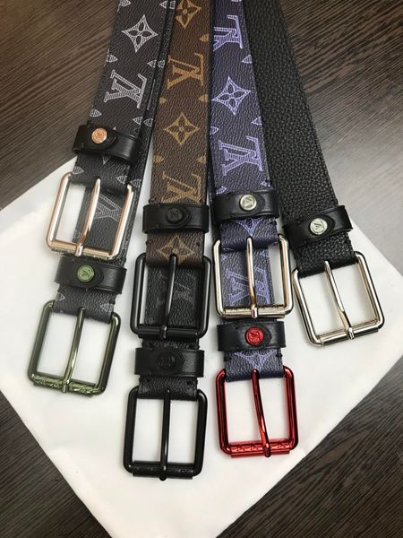 

2019 belt genuine leather belt designer brand buckle belts men luxury belts for men women fashion pin buckle,008, Black;brown