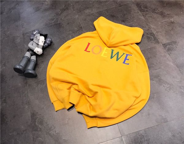 

20aw luxury brands loe mens womens cardigan hoodie casual jacket sweatshirts hoodie for men women clothes sweater hoodies coat 2.27, Black