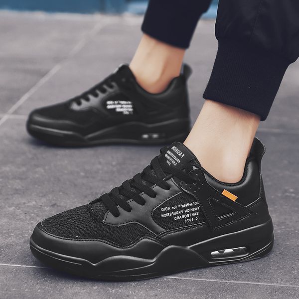 

new black men's shoes wear resistant men's sports casual shoes male sneakers breathable mesh running chaussure homme