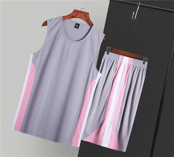 

discount men training basketball sets with shorts uniforms reversible basketball jerseys for that home and away look kits sports h30-2, Blue;black