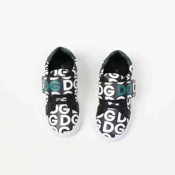 

девушка обувь черного теннис тренеры ребенок обувь мода спорт работает кроссовки d и g письмо дизайна для ребенка мальчик платья футбола кож, Black