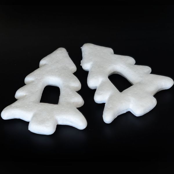

10 pieces white styrofoam christmas tree ornaments for party decor diy kid craft