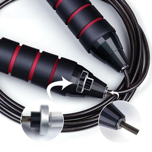 

stock aerobic exercise equipment adjustable boxing skipping sport jump rope bearing skip rope cord speed fitness jumping ropeszz