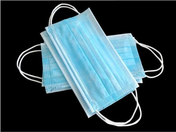 

fda ce thick disposable mask 3 layers earloop masks face mouth anti-dust soft breathable outdoor safety work riding masks dhl/express