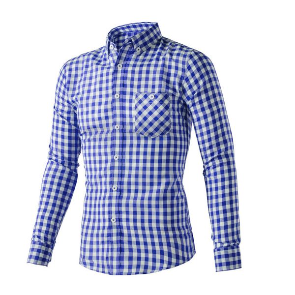 

fashion shirts masculino hombre plaid mens formal wear oxford male fit smart casual no ironing asia size autumn 4xl 3xl, White;black