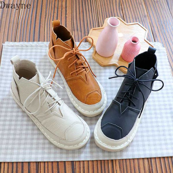 

autumn and winter new literary women's ankle boots fashion flat bottom joker comfortable boots and bare casual, Black
