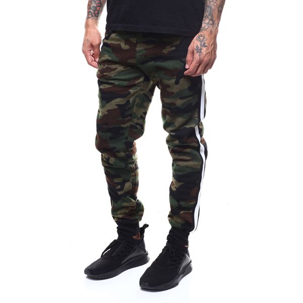 

new casual fit sportswear under the camouflage fitness pants men's sports jogging elastic sports pants fitness bodybuilding pants 01, Blue