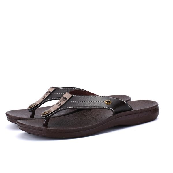 

2017 new style new arrival flip-flops men summer beach household slippers slipper f92 men's slippers, Black