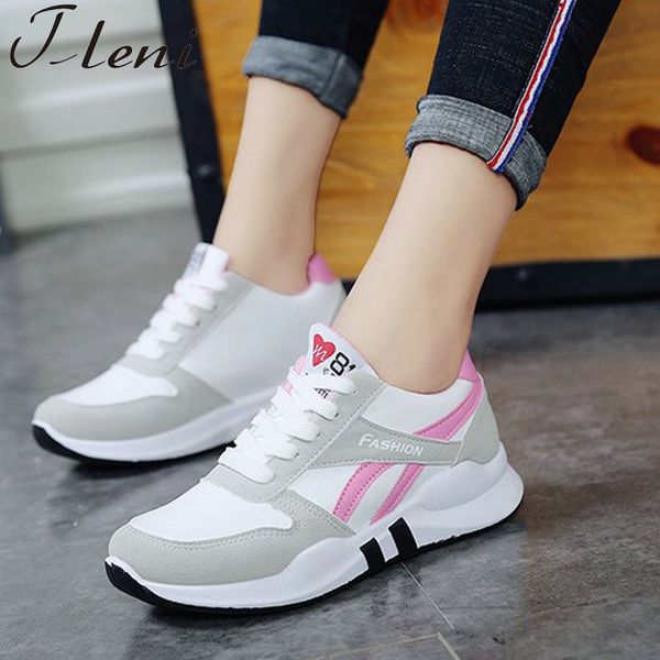 

tleni women running shoes white sport sneakers wedge wild platform heels female leisure sneakers lady plus size 35-40 zx-303