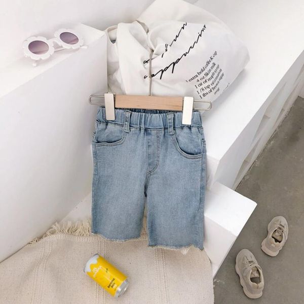 

2020 new girls boys denim shorts summer fashion kids shorts 2-7t ho429, Black