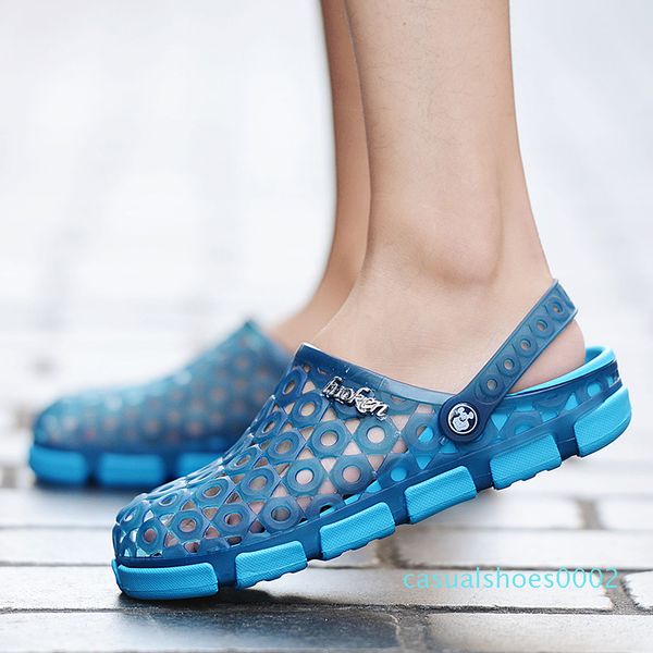 

casual shoes summer new non-slip summer beach sandals men's hole shoes c02, Black