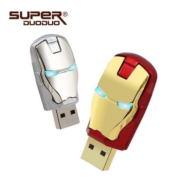 

хорошее качество большая емкость железный человек usb флэш-накопитель 4 гб 8 гб металл водонепроницаемый флэш-накопитель 16 гб 32 гб 64 гб u